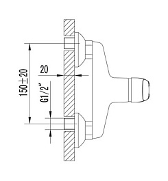 Lemark Смеситель Omega LM3103C для душа – фотография-2