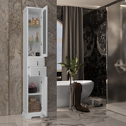 Opadiris Шкаф-пенал для ванной Риспекто 30 R белый – фотография-2