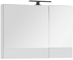 Aquanet Зеркальный шкаф "Верона 90" камерино белый