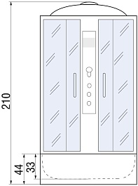 River Душевая кабина DESNA 100/46 MT – фотография-13