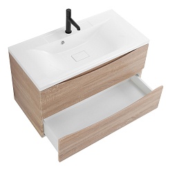 BelBagno Тумба с раковиной Marino 80 подвесная Rovere Bianco – фотография-5