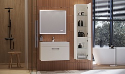 Velvex Тумба под раковину Estea 80.1Y белая матовая – фотография-5