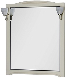 Aquanet Зеркало для ванной "Луис 100" бежевое (173207) – фотография-1