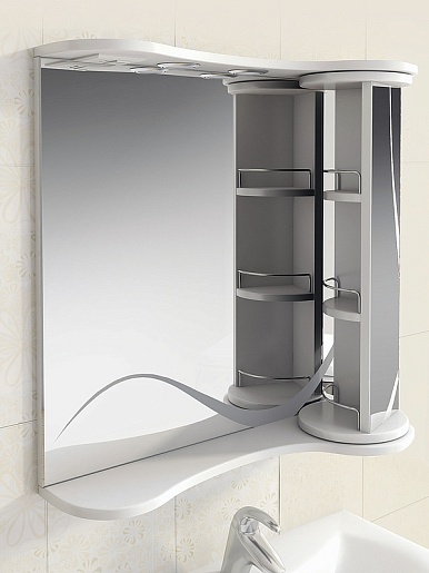 Vigo Зеркальный шкаф Callao 70 с вращающейся полкой – фотография-2