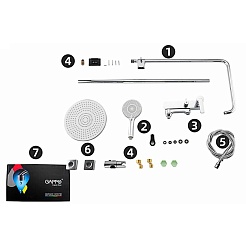 Gappo Душевая стойка G2402 хром – фотография-4