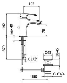 Webert Смеситель для раковины Kimono KI830102015 хром – фотография-2