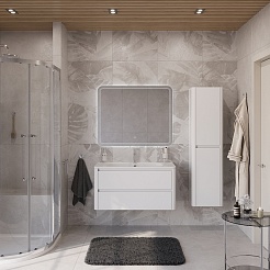 Cezares Тумба под раковину Relax 100 подвесная bianco lucido – фотография-8