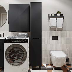 Vivon Тумба с раковиной Ostin 60 напольная черная матовая – фотография-15