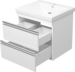 Misty Мебель для ванной Ингрид 60 подвесная белая – фотография-6