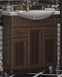 Opadiris Тумба под раковину Тибет 75 нагал, с решеткой – фотография-1