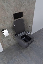 Allen Brau Унитаз подвесной Infinity 4.21011.AN антрацит с крышкой 4.21014.AN – фотография-20