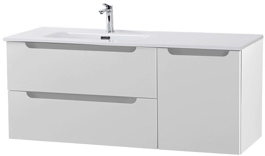 BelBagno Тумба под раковину Etna 120 L подвесная белая матовая – картинка-3