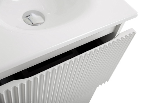 BelBagno Тумба с раковиной Uno mini 40 подвесная Bianco Opaco с раковиной BB-8099-3-40 – картинка-9