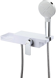 Lemark Смеситель для душа Unibox LM6903CW белый/хром – фотография-1