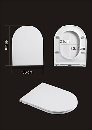 WeltWasser Крышка-сиденье 009GL-WT – фотография-2