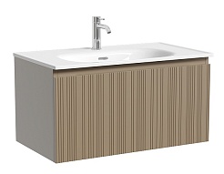 Sancos Тумба с раковиной Code 80 серо-бежевая раковина Sabo 80 CN13002 – фотография-1