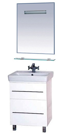 Misty Мебель для ванной Елена 60 белая – фото-1
