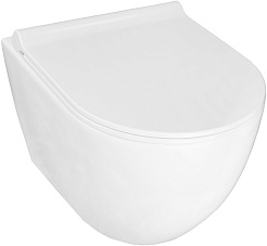 Azario Унитаз подвесной Geno AZ-2196-D безободковый белый – фотография-3