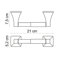 WasserKRAFT Держатель туалетной бумаги "Wern K-2522" – фотография-3