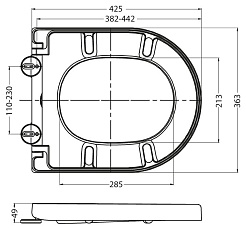 BelBagno Крышка-сиденье BB209SC Slim – фотография-4