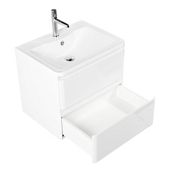 BelBagno Тумба с раковиной Albano 60 подвесная Bianco Lucido – фотография-3