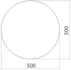 Mixline Зеркало Комфорт Круг 50 – фотография-2
