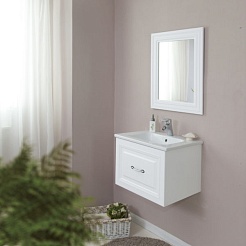 Атолл Мебель для ванной Валери 60 белая – фотография-2