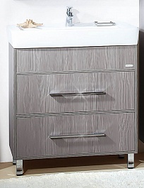 Бриклаер Тумба с раковиной Чили 80 серая лиственница – фотография-1