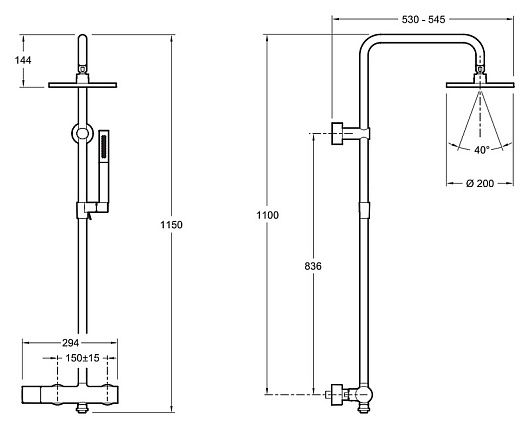 Jacob Delafon Душевая система Toobi E15370-CP – картинка-3