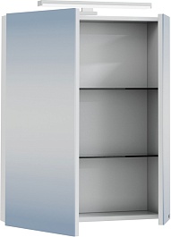 СанТа Зеркальный шкаф Стандарт 70 свет белый – фотография-2