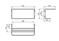 Ideal Standard Полка Connect для полотенец – фотография-2