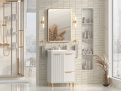 Brevita Мебель для ванной Risacca Crema 60 серая – фотография-2