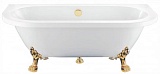 Фэма Акриловая ванна "Elena 168", ножки золото, покрытие хром, золото или бронза