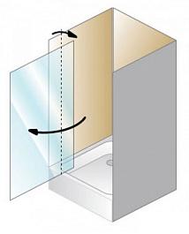 Kolpa San Душевая дверь в нишу Q-line TVO/S 90 – фотография-2