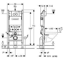 Vitra Комплект: инсталляция Geberit Duofix Delta + унитаз VitrA Shift с микролифтом – фотография-3