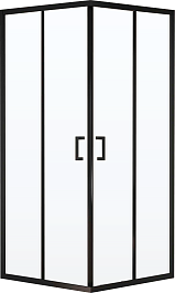 RGW Душевой уголок Passage PA-030B 90x90 профиль черный стекло матовое сатинат – фотография-1