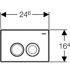 Geberit Инсталляция Duofix 458.103.00.1 UP100 с кнопкой Delta 21 115.125.11.1 белого цвета – фотография-2