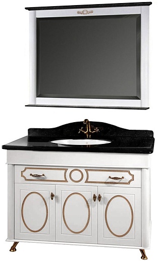 Водолей Мебель для ванной "Изабель 100" F-1 черная – фото-1