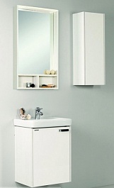 Акватон Шкаф для ванной Йорк белый/выбеленное дерево 1 ств. – фотография-2