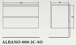 BelBagno Мебель для ванной ALBANO 900 Rovere Rustico, TCH – фотография-4