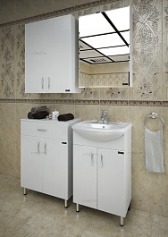 СанТа Тумба для ванной TH 60 2 двери, 1 ящик (301007) – фотография-3