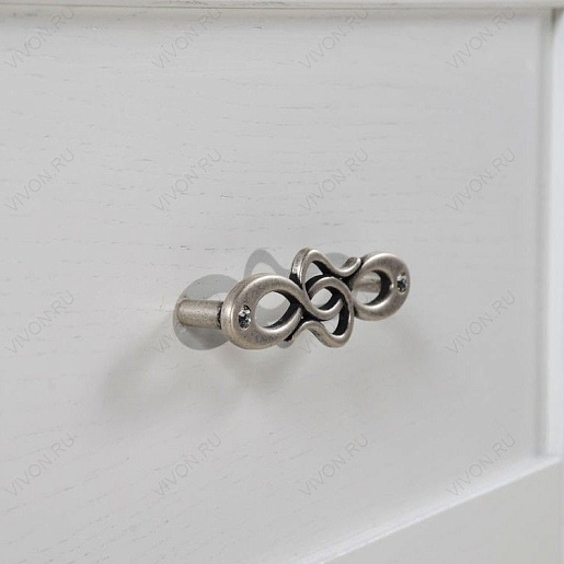 ASB-Woodline Тумба Римини 30 патина, серебро, массив ясеня – картинка-5