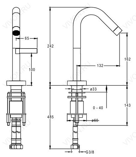 Jacob Delafon Смеситель для раковины Stillness E979-4-CP – фотография-2