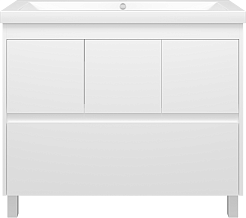 Misty Тумба с раковиной Алиса 100, 1 ящик, напольная – фотография-1