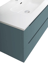 BelBagno Тумба с раковиной Etna 100 подвесная голубая матовая – фотография-5