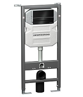 Ceramicanova Система инсталляции для унитазов Envision CN1002B с кнопкой смыва Flat черный матовый