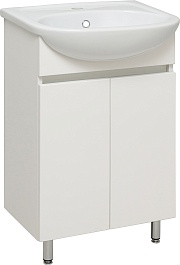 Runo Тумба под раковину Лада 50 белая матовая – фотография-1