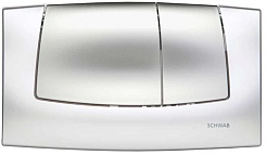 Schwab Кнопка смыва Onda глянцевая основа/матовые клавиши – фотография-1