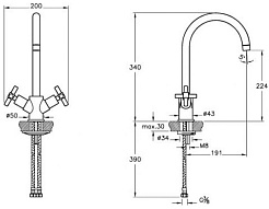 Vitra Смеситель Juno A42045EXP – фотография-2