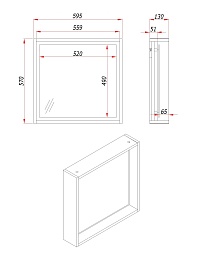 Зов Зеркало Парма 60 дуб – фотография-3